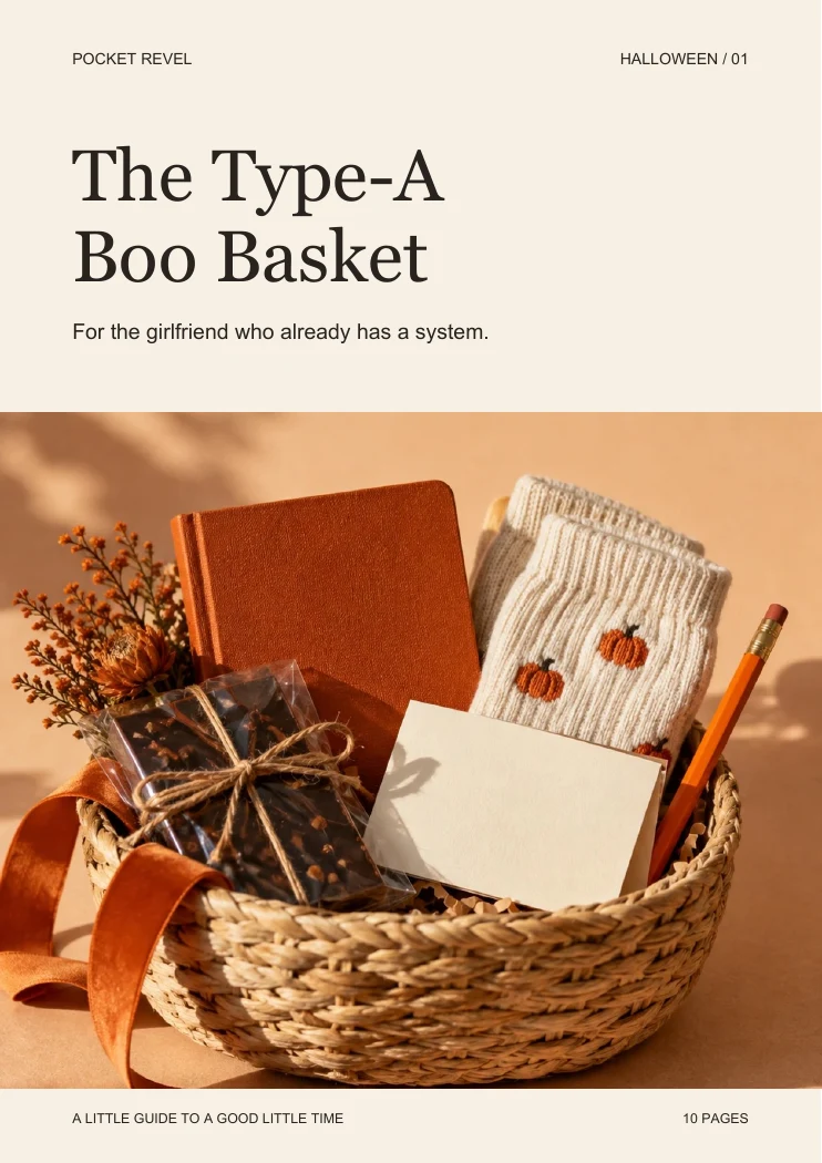 A page from the guide: A basket that says you notice.